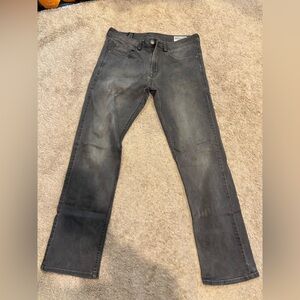 Buffalo David Bitton Charcoal Straight Jeans